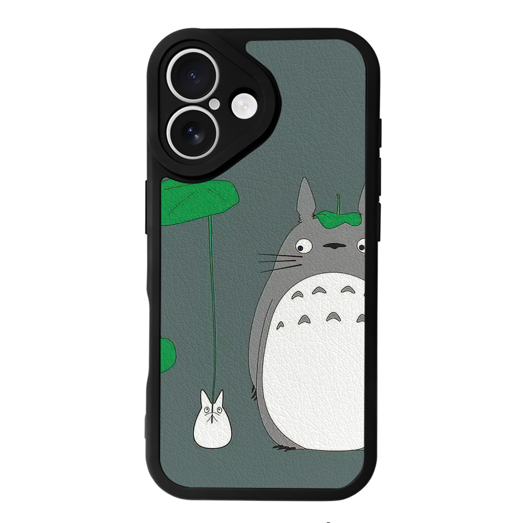 となりのトトロ 草壁メイ 草壁サツキ My Neighbor Totoro Satsuki Kusakabe Mei Kusakabe 【iPhone 16シリーズ対応】シリコンスマホケース（レザー調） 材質：シリコン